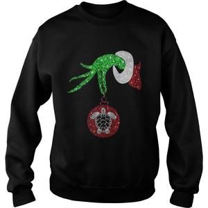 Grinch Hand Holding Turtle Ornament Shirt